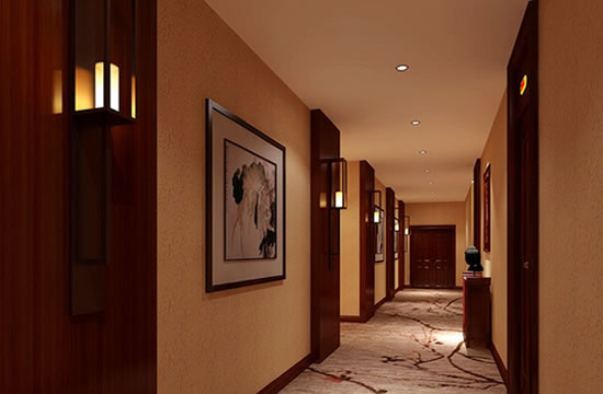 小型宾馆走廊装修效果图