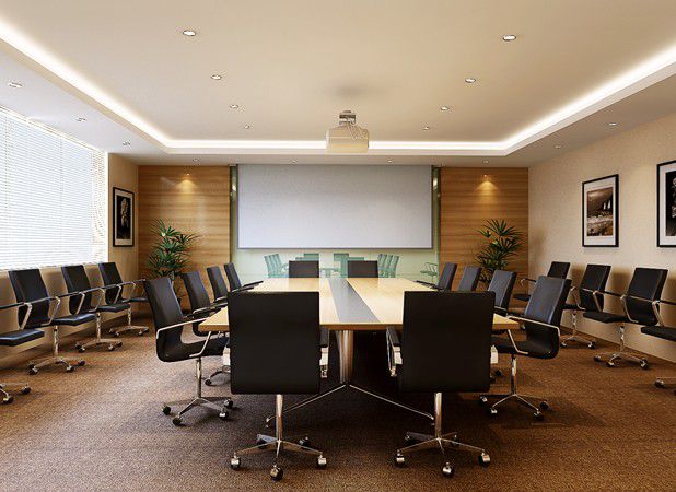 现代企业会议室装修效果图