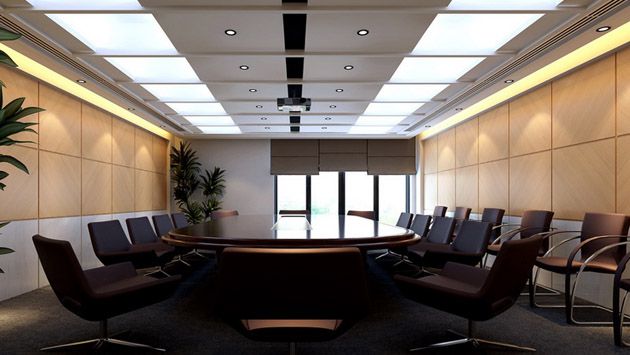 现代简约企业会议室装修效果图